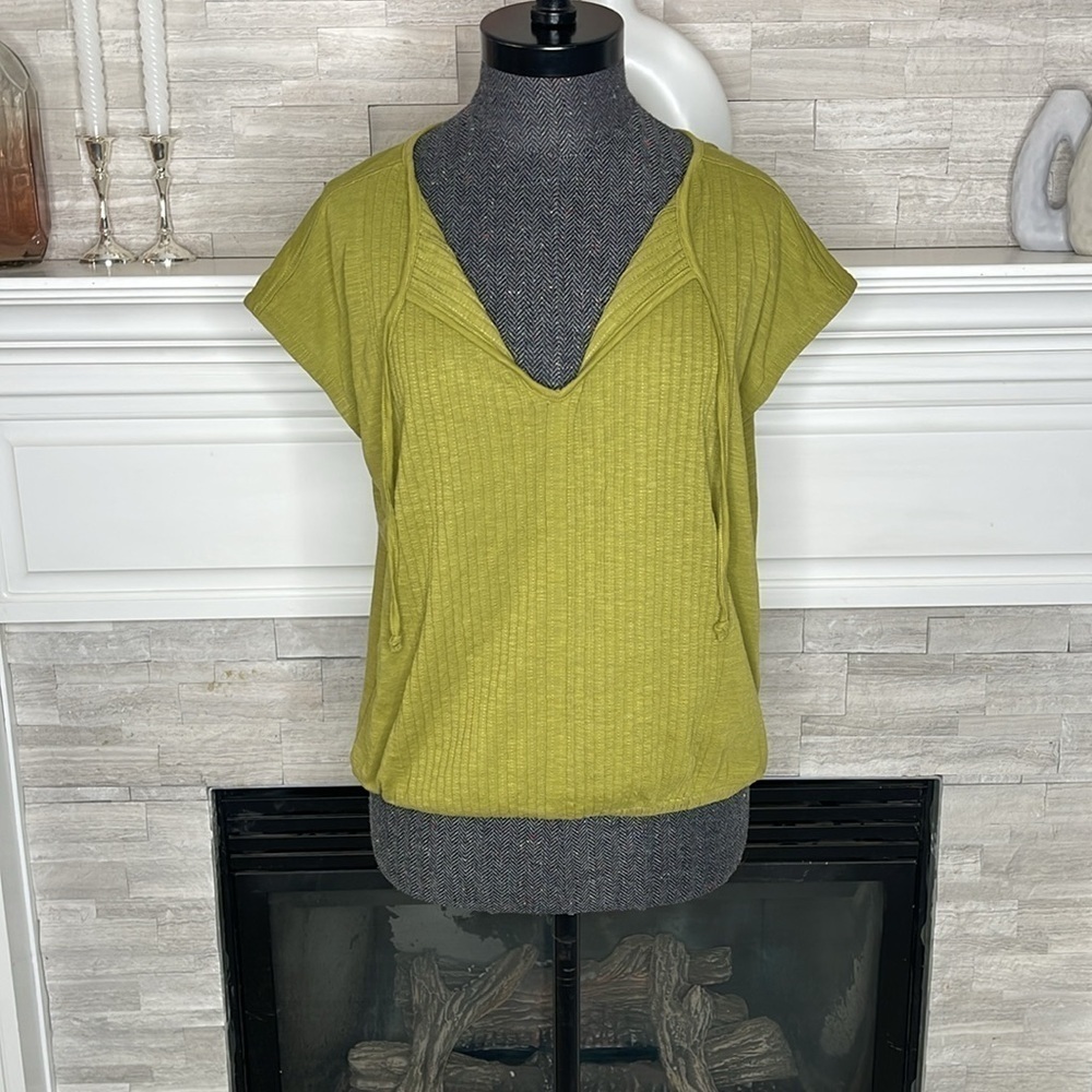 PrAna Ocupas Popover Top Size XS Green